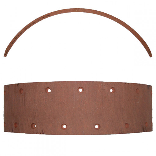 Накладка тормозная ГАЗ-53 задняя длинная сверлёная (405х100х8,5)