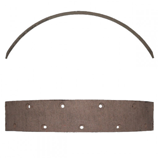 Накладка тормозная ГАЗ-53, 52 перед. длинная сверленая (374х60х6,5 мм)