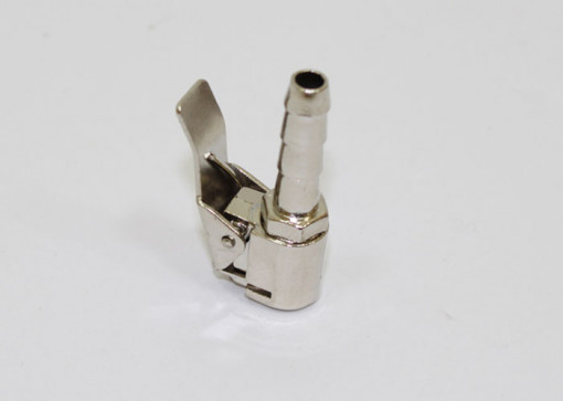 Наконечник насоса (для подкачки шин) быстросъемный, большой, хром