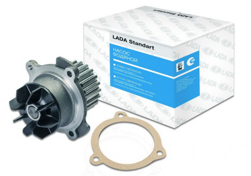 Насос водяной ВАЗ-2108-2109 Н/О, Kalina (1,6л 8кл.) "LADA Standart"