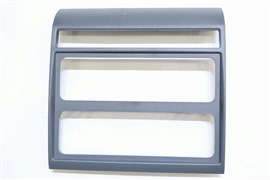 Облицовка панели приборов Газель Бизнес (передняя, рамка) магнитолы, центральная цвет ГРАФИТ