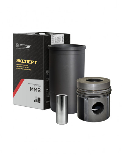 Поршневая группа ММЗ-245 Евро-2 (гильза+поршень+порш. кольца+упл. кольца) 1гильзакомплект, под палец ф=38, ГАЗ, ПАЗ, Валдай