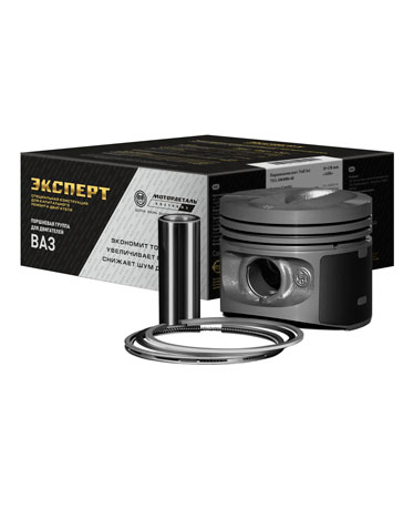 Поршни ВАЗ "Мотордеталь" (82,8) 2110 (поршень+палец+кольца) "Эксперт"