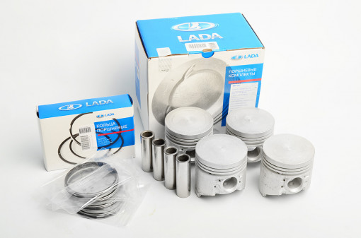 Поршни ВАЗ "Оригинал" (76,0) 2103-2107 гр. Е (поршни +пальцы +кольца)