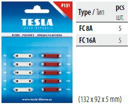 Предохранители классические 5х8А, 5х16А (к-т 10 шт.)