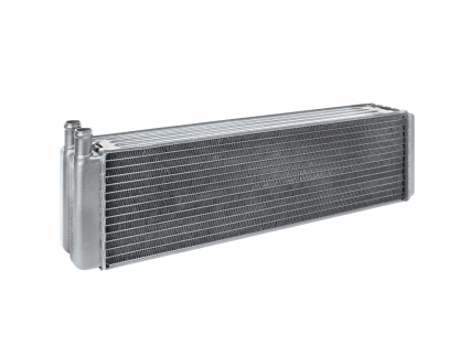 Радиатор отопителя УАЗ-452, 3741 патрубки d=20 мм (2-х ряд.) алюминиевый