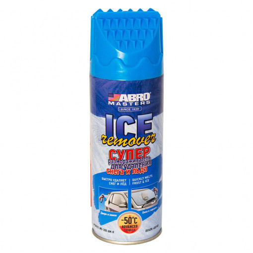 Размораживатель стекол, зеркал, замков ABRO Суперконцентрат до -50°С (аэрозоль) 400 мл