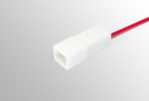 Разъем 1-конт.штыревой (папа), серия 6,3 мм, с проводом 1,0 мм кв.