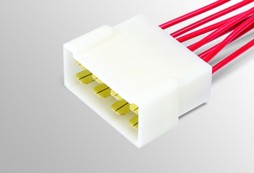 Разъем 8-ми конт. штыревой (папа), серия 6.3мм с проводом 1,0 мм²