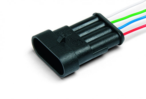 Разъем 4-х конт. штыревой (отв.часть АХ-308), серия 2,8 мм, Евро