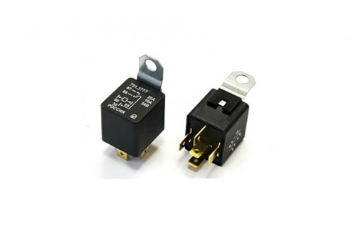 Реле универсальное 5-ти контактное с кронштейном (24 В, 20/10 А) ГАЗ-3309, 3308, автобусы, трактора, "Оригинал"