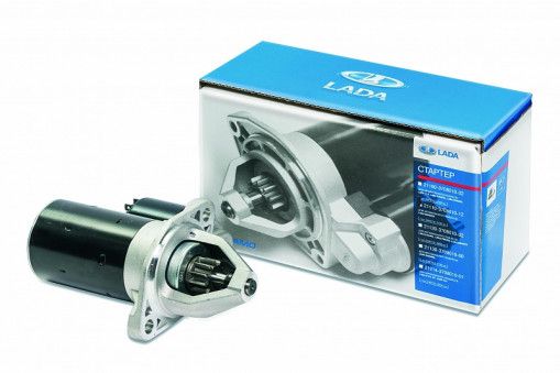 Стартер ВАЗ LADA Kalina, Priora (z=11, m=2.1167, 2 отв., с передней опорой ) редукторный