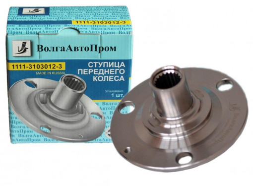 Ступица колеса ВАЗ-1111 ОКА переднего (3 шпильки) под колесо 12 дюймов