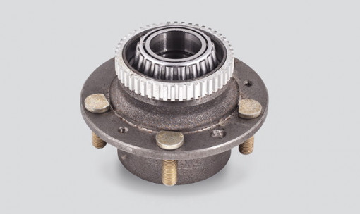 Ступица колеса УАЗ Патриот с ABS заднего с подшипниками, импульсным диском и крепежом