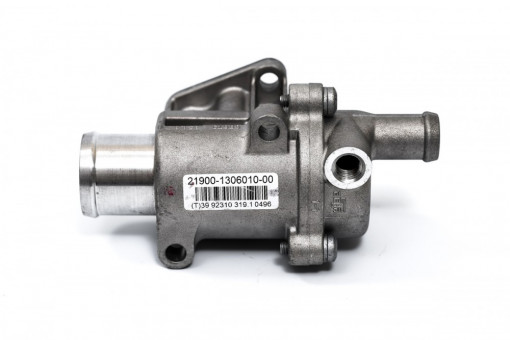 Термостат с корпусом LADA Granta, Kalina-2, Vesta, X-Ray, Datsun со штуцером (АКПП) "Оригинал"