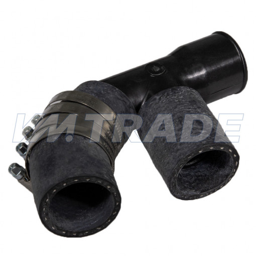 Тройник системы охлаждения УАЗ дв. 4178, 421-30, 4218 в СБ с патрубками