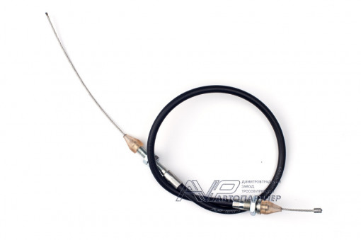 Трос газа Волга, Газель 402 дв. (75 см) в оплетке черной