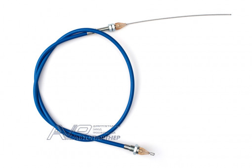 Трос газа Волга, Газель 406 дв. (128 см) в оплетке синей