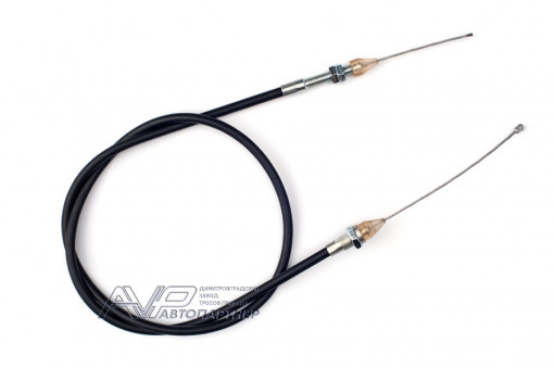 Трос газа Волга, Газель 406 дв. (128 см) в оплетке черной