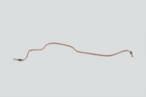 Трубка тормозная УАЗ Патриот задняя от тройника к тормозу правая медная L=770мм, Ø 5мм, М10х1.25-М10х1.25