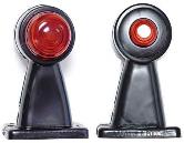 Фонарь габаритный контурный круглый, средняя ножка (4 отверстия)