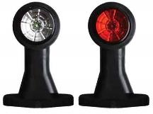 Фонарь габаритный контурный ФГ-13 круглый, прямая большая ножка (крепление 2 отверстия)