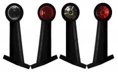 Фонарь габаритный контурный ФГ-15 круглый, прямая с уклоном длинная ножка (крепление 2 отверстия)