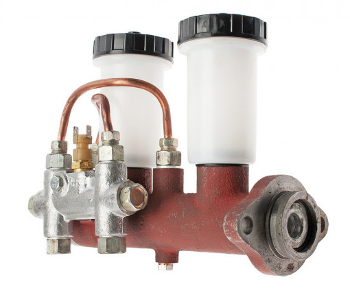 Цилиндр тормоза главный УАЗ-469, 452 С/О (2 бачка, с сигнальным устройством, 2-х контурный)