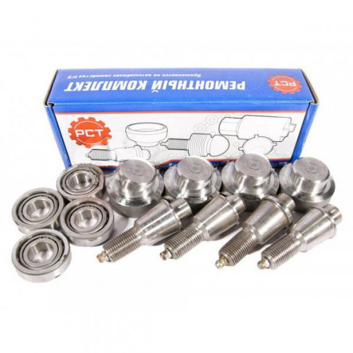 Шкворень УАЗ Патриот, Хантер, 452, 2206, 3303 мост Спайсер, мост ГИБРИД н/о на подшипниках (к-т 4шт)