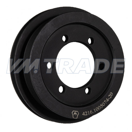 Шкив привода вентилятора Газель Бизнес дв.4216 Евро-3 (поликлиновый ремень) "Оригинал"