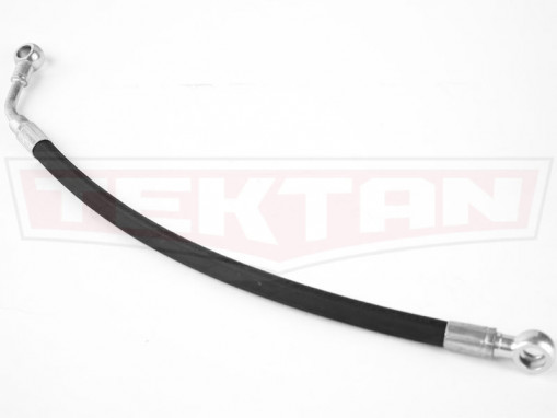 Шланг ГУР УАЗ Хантер дв.409 нагнетательный под ГУР ZF (2 кольца, кривой штуцер)