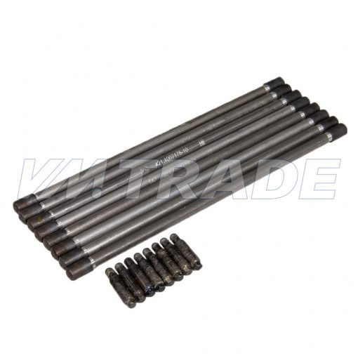 Штанга толкателя клапана УАЗ, Газель А-80 (к-т 8 шт) в комплекте со шпильками "Оригинал"