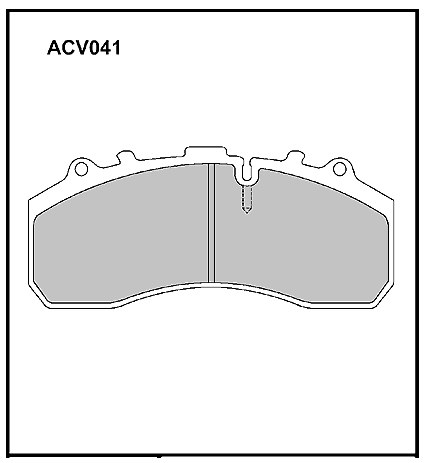 Колодка тормозная SCANIA  P, G, R, T 4 SERIES TRUCK, F, K, N 3 SERIES BUS, DAF, IVECO, MB, KAROSA, KASSBOHRER (к-т 4шт) перед