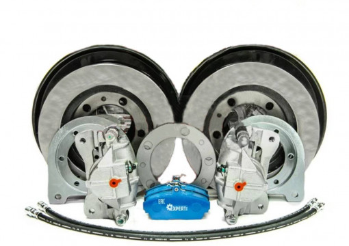 Установочный комплект дисковых тормозов УАЗ-469, 452 (гражданский мост) передний прав/лев суппорта ГАЗ