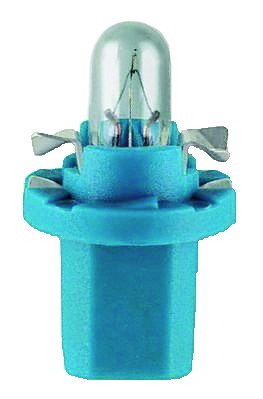 Лампа приборная 12Vх1,2W пластик. патрон B8.5d синий