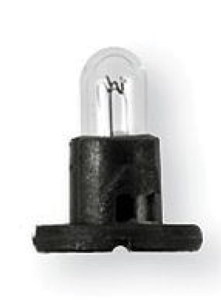 Лампа приборная 12Vх1,2W пластик. патрон T-1/4NW черный