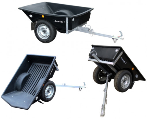 Прицеп автомобильный САЗ-8299 Д дачный (с пластиковым кузовом) "Алатырь-1"