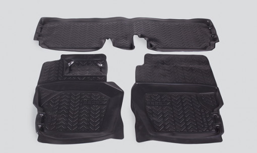 Коврики пола УАЗ-469, 3151, Hunter (к-т 3 шт) полиуретан, задний цельный "Оригинал"