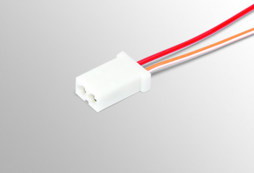 Разъем 2-х конт. гнездовой межжгутовый с проводом 0,75мм², серия 2.8 мм