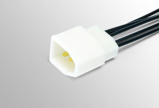 Разъем 5-ти конт. штыревой межжгутовый с проводом 0,75мм², серия 2.8 мм, Евро