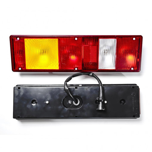 Фонарь задний МАЗ Евро, К..З, УРАЛ левый, без габарита, с проводом (разъем АМР) 24В