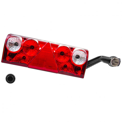 Фонарь задний UNIVERSAL (Schmitz) Europoint правый, белый поворотник с габаритом ФГ-30-02LED, АМР разъем