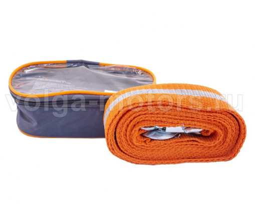 Трос буксировочный  5 тонн (ленточный, статика) 5 метров 2 крюка