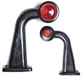 Фонарь габаритный контурный круглый, Г-образн. короткая ножка (крепление 4 отверстия)