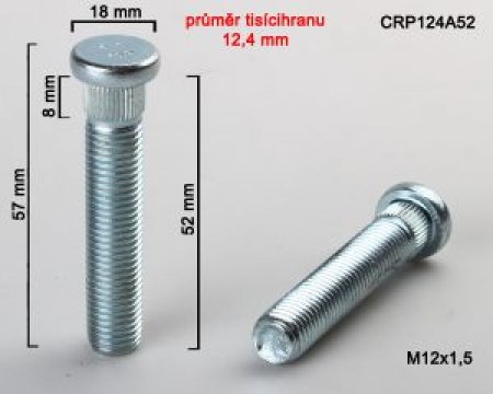 Шпилька колеса  М12х1.50 Н44/52, D=12.4, HONDA