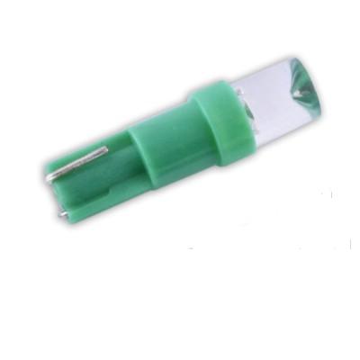 Лампа приборная 12Vх1,2W пластик. патрон Т5 (W2x4,6d) диод зеленый