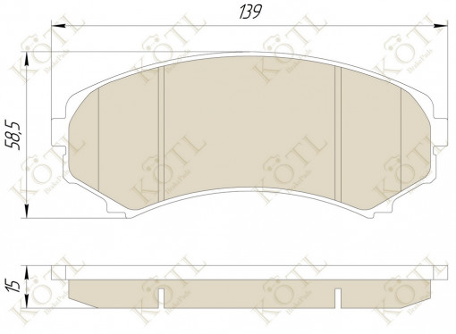 Колодка тормозная MITSUBISHI PAJERO III LONG WAGON 0006 3.5/2.5TD (к-т 4шт) передние