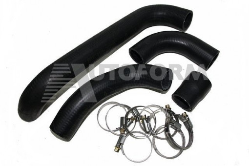 Патрубки радиатора ВАЗ-2101-2103, 2106 с медным радиатором (к-т 4 шт) с хомутами