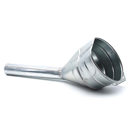 Воронка металл D=160мм/45мм универсальная с широким носиком и сеткой