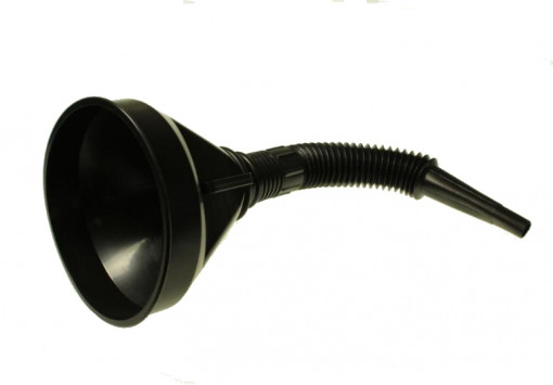 Воронка пластиковая D=130мм/15 мм сборная с сеткой и гибким носиком